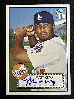 Matt Kemp 52S-MK ⚾️ 2006 Topps ‘52 Rookie Auto Los Angeles Dodgers NM/M🔥 • $30