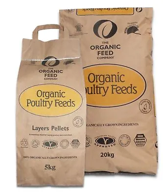 Allen & Page Organic Layers Pellets 5kg/20kg Poultry Feed Non GM Ingredients • £35.99