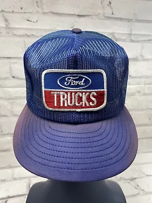 Vintage Ford Trucks Snap Back Trucker Cap Hat In Great Shape • $129.75