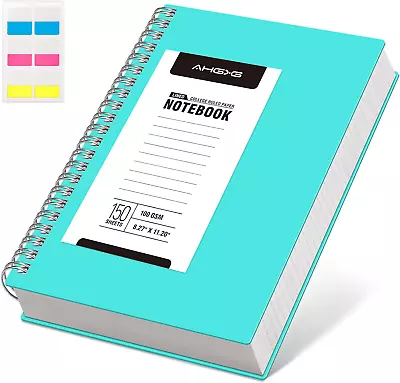 Spiral Notebook College Ruled Large Spiral Journal A4 Notebook 8.5 X 11 300 Pa • $24.13