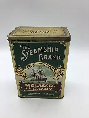 The Steamship Brand Molasses Candy Tin Vintage Collectible (England) • $12.99