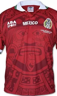 Mexico Roja Size 2XL Francia 98 El Tri Selección Mexicana Retro Slim Fit • $50