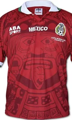 Mexico Roja Size XL Francia 98 El Tri Selección Mexicana Retro Slim Fit • $42.50