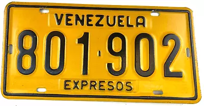 Vintage Venezuela South America Espressos Bus License Plate Wall Decor Collector • $169.95