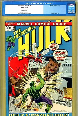 Incredible Hulk #154 CGC GRADED 9.6 - Ant-Man C/s - 2nd Highest - Trimpe C/a • $299.50