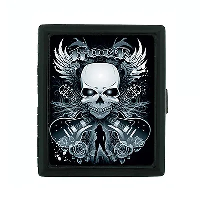 Metal Cigarette Case Holder Box Skull Design-003 • $14.95