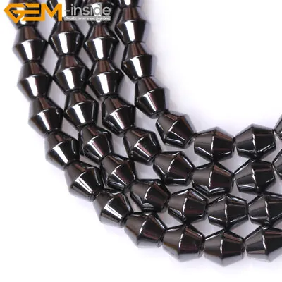 A Grade Black Magnetite Tapered Cylinder Beads Jewelry Strand 15  DIY Healing • $3.74