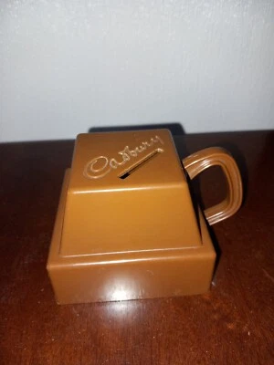 Vintage Retro Cadbury's Drinking Chocolate Cup Money Box With Original Stopper • £3.50