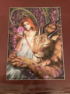 $95 • Buy Beauty And The Beast Redroo Art Ruth Thompson Matted Print Signed 2013
