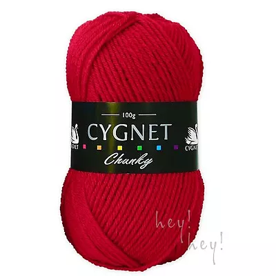 Cygnet CHUNKY Yarn 100% Acrylic Knitting Crochet Wool 100g Ball • £3.99