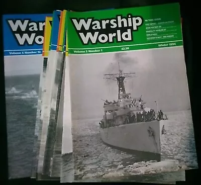 Warship World Volume  5 Numbers 1-12 (Winter 1994-Autumn 1997) • £19.99