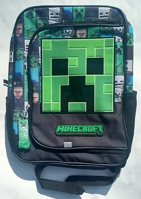 Minecraft Adaptive 16  Versatile Mounting Backpack School Laptop Travel Bookbag • $19.95