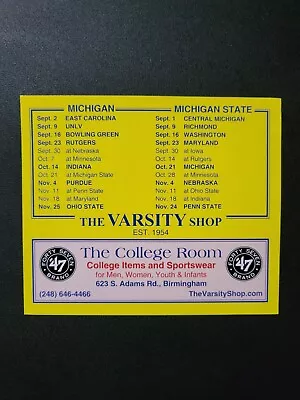 2023 Lions MichiganMichigan State Pocket Schedule 🏈 Cool Sked 🏈 New • $1.35