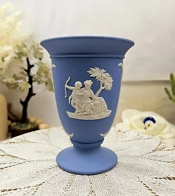 Vintage Wedgwood Blue Jasperware Vase • $42.83