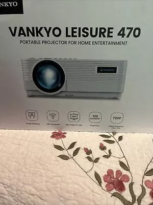VANKYO Leisure 470 Mini Phone Projector - White • $55