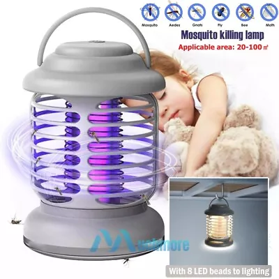 Household Purple Light Electric Fly Catcher Quiet Mosquito Insect Trap 8LED Lamp • $2.09