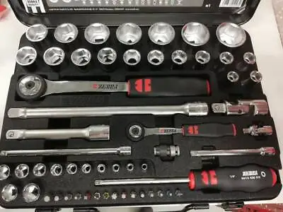 Wurth Zebra 1/4 Inch And 1/2 Inch Socket Wrench Assortment 56 Pieces • $369.99