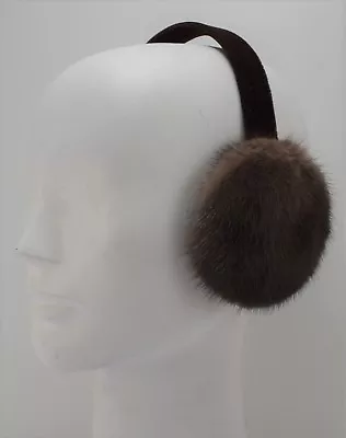 Real Brown Mink Fur Earmuffs New  • $49.95