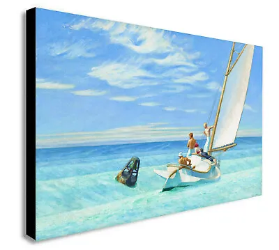 Edward Hopper - Ground Swell - Canvas Wall Art Framed  Print - Various Sizes • £12.99