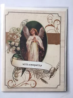 Sympathy Card With Angel  BLANK INSIDE New Lily Of The Valley Prayers • £1.99