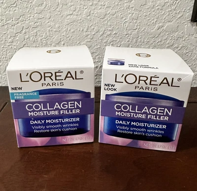 $19.95 • Buy 2 L'Oreal Collagen Moisture Filler Anti-Aging Wrinkle Daily Moisturizer Cream