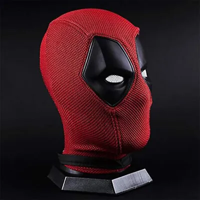 For Deadpool Full Face Mask Breathable Knit Red Mask For Halloween Cosplay Prop • $42.64