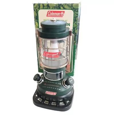 Coleman Mini Lantern Clock Radio LCD Display Battery-Powered LED Lights W/ Box • $59.99