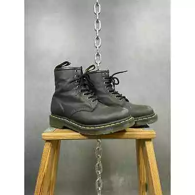 Black Leather Doc Martens 1460 High Top Combat Boots UK 6 US 7 • $80