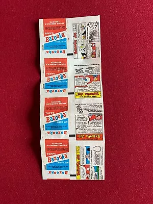 1970's Bazooka Bubble Gum  Un-Cut  Wrapper & Comic Strip Of 4 (Scarce/Vintage) • $25
