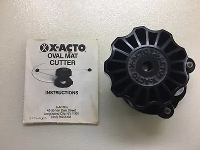 Used X-Acto Oval Mat Cutter With Instructions P/N C8140 Made In USA • $5