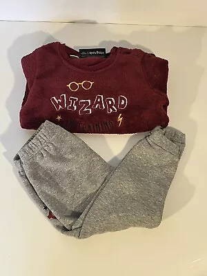 Baby Boys Harry Potter Fleece Two Piece Pyjamas Set Age 12-24 Months From Lupilu • $9.33