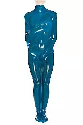$129.99 • Buy Latex Catsuit Rubber Gummi Vacuum Body Bandage Sexy Cool Playsuit Customize .4mm