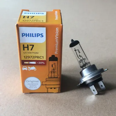 PHILIPS H7 12V55W 12972PR +30% PX26d Headlight Halogen Premium Automotive Lamp • $4.92