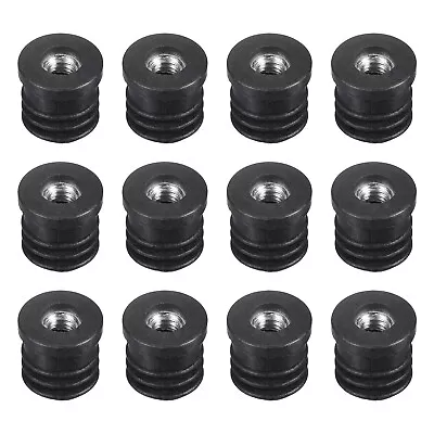 12Pcs 15mm/0.59  Caster Insert With Thread Round M6 Thread For Furniture • $6.87