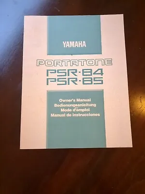 Yamaha PSR-84 And PSR-85 Digital Portatone Keyboard Original Owner's Manual Book • $25.68