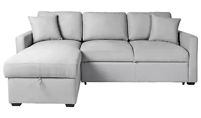 Habitat Reagan Left Hand Storage Chaise Sofa Bed - Grey • £675