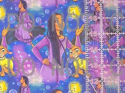 Custom 100% Cotton Woven Fabric Disney Wish Movie Asha By The 1/4 Yard • $5.49