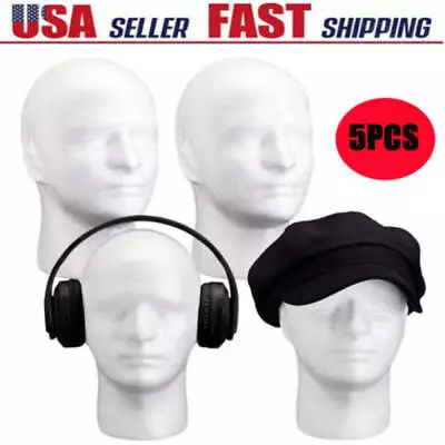 Male Wig Display Mannequin Head Stand Model Foam Wig Stand For Exhibition  • $10.99