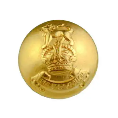 METAL GOLD DOME BRITISH MILITARY LION CROWN CREST BUTTONS Size 20mm • £22.95