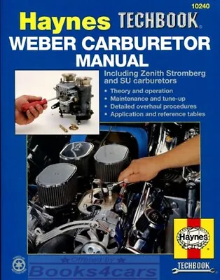 Weber Carburetor Shop Manual Haynes Service Repair Book • $32.95