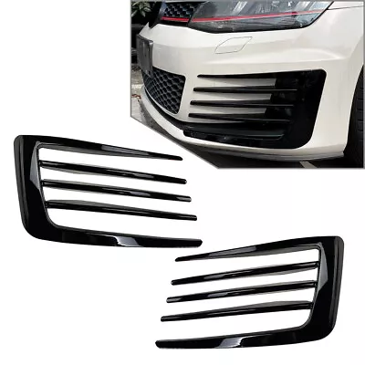 $60.79 • Buy Front Fog Light Grille Lower Bumper Grille Cover For VW Golf MK7 GTI 2014-2017