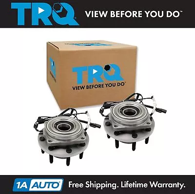 TRQ Front Wheel Bearing & Hub Assembly LH & RH Pair For Ford F250 F350 New • $324.95