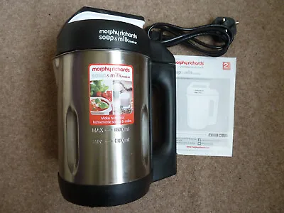 Morphy Richards Soup And Milk Maker 1.6L Capacity (Faulty) • £10