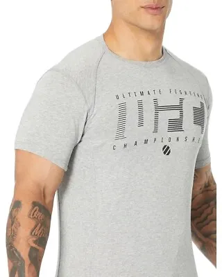 UFC Ultimate Fighting Championship Logo MMA BJJ Muay Thai Boxing Mens M Grey Tee • $19.99