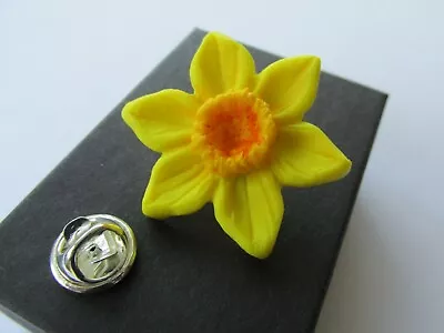 Handmade Large Yellow Spring Daffodil Brooch Lapel Pin Marie Curie Charity 12873 • £4.99