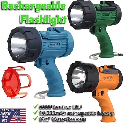 9000LM USB Rechargeable LED Flashlight Spotlight Tactical Super Bright LED Torch • $40.37