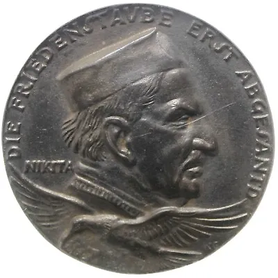 GERMANY WWI King Nikola Abandons Montenegro 1916 Cast Iron Goetz Medal K-173 • $395