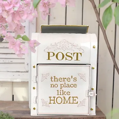Vintage Metal Post Box Letter Box Mail Box  Wall Mounted Home Garden Decoration • £39.99