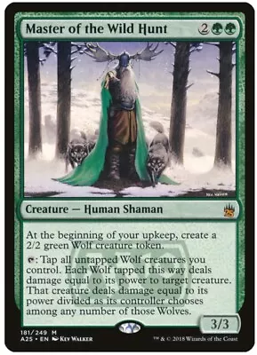 1 X MTG Master Of The Wild Hunt -A25- Masters 25 181/249 Regular Mythic NM/Mint • $4.75