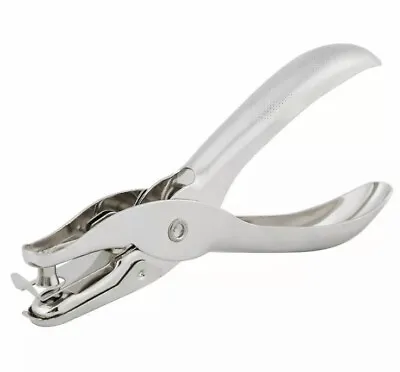 Hole Punch Metal Hand Held One Single Hole Paper Puncher 6mm • £3.29